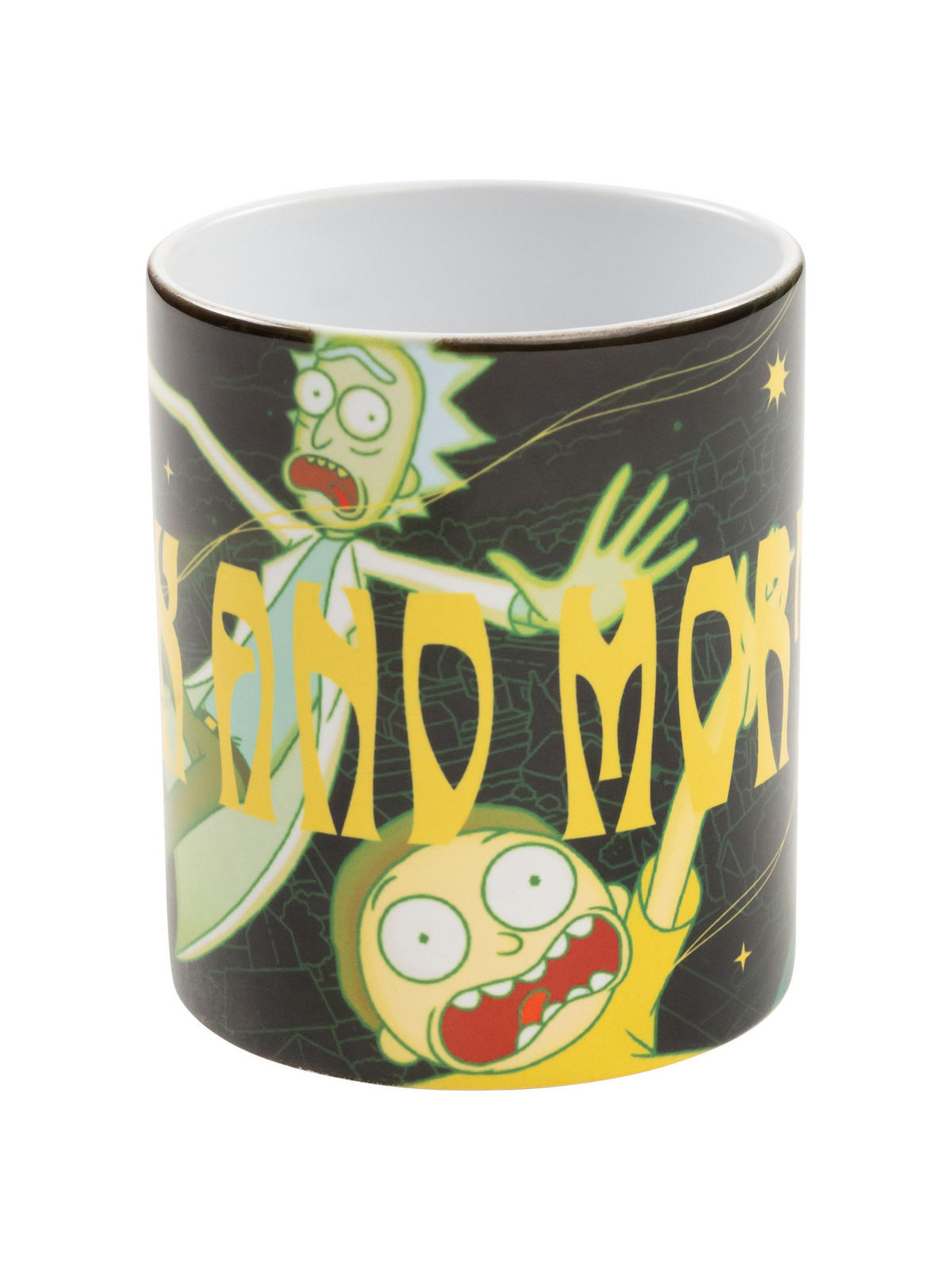 KAFFEEBECHER Rick and Morty Teleport Schwarz 320 ml - Schwarz, Keramik (0.32L) - United Labels
