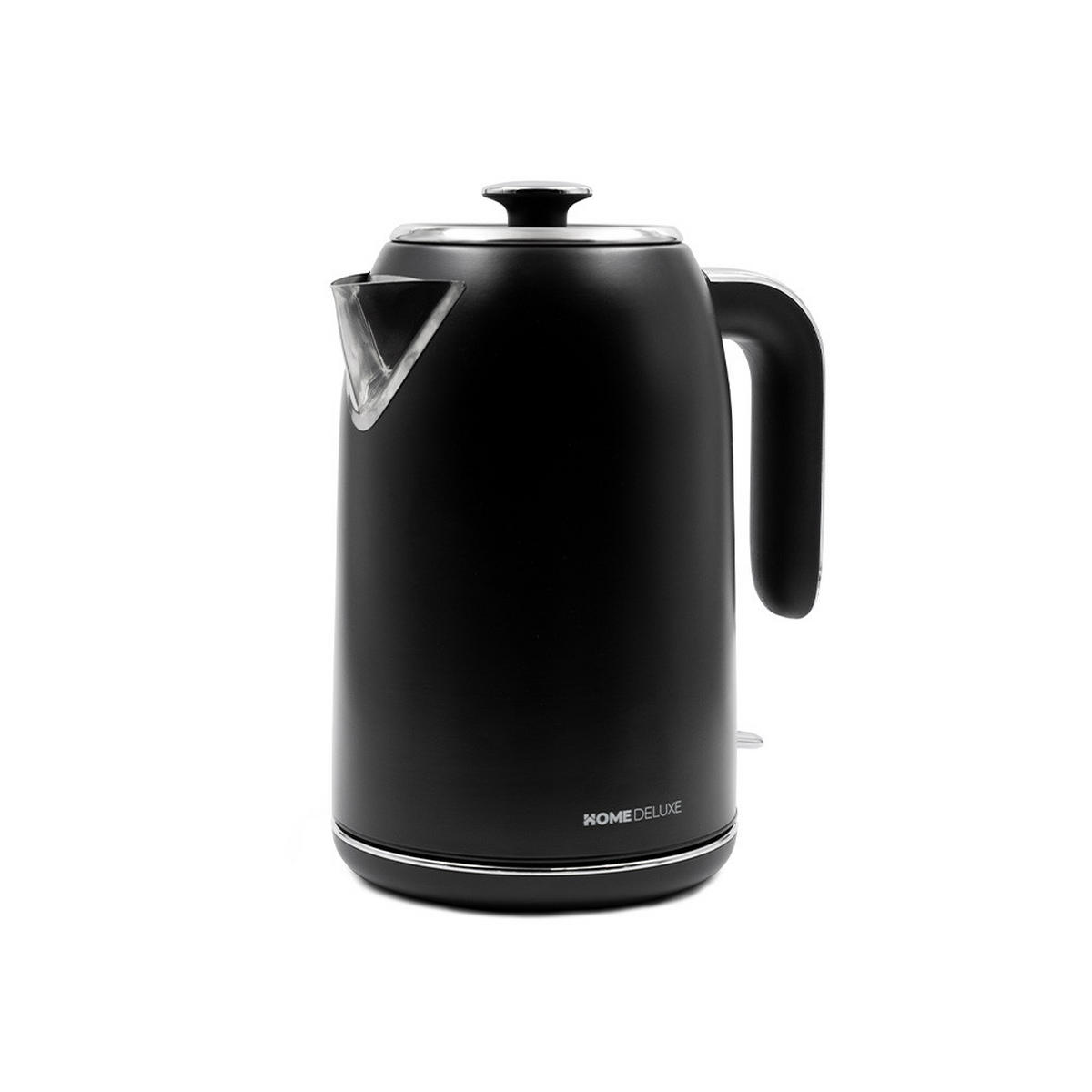 WASSERKOCHER NOBLE - Matt Schwarz, Wasserkocher - Schwarz, Metall (15.4cm) - Home Deluxe