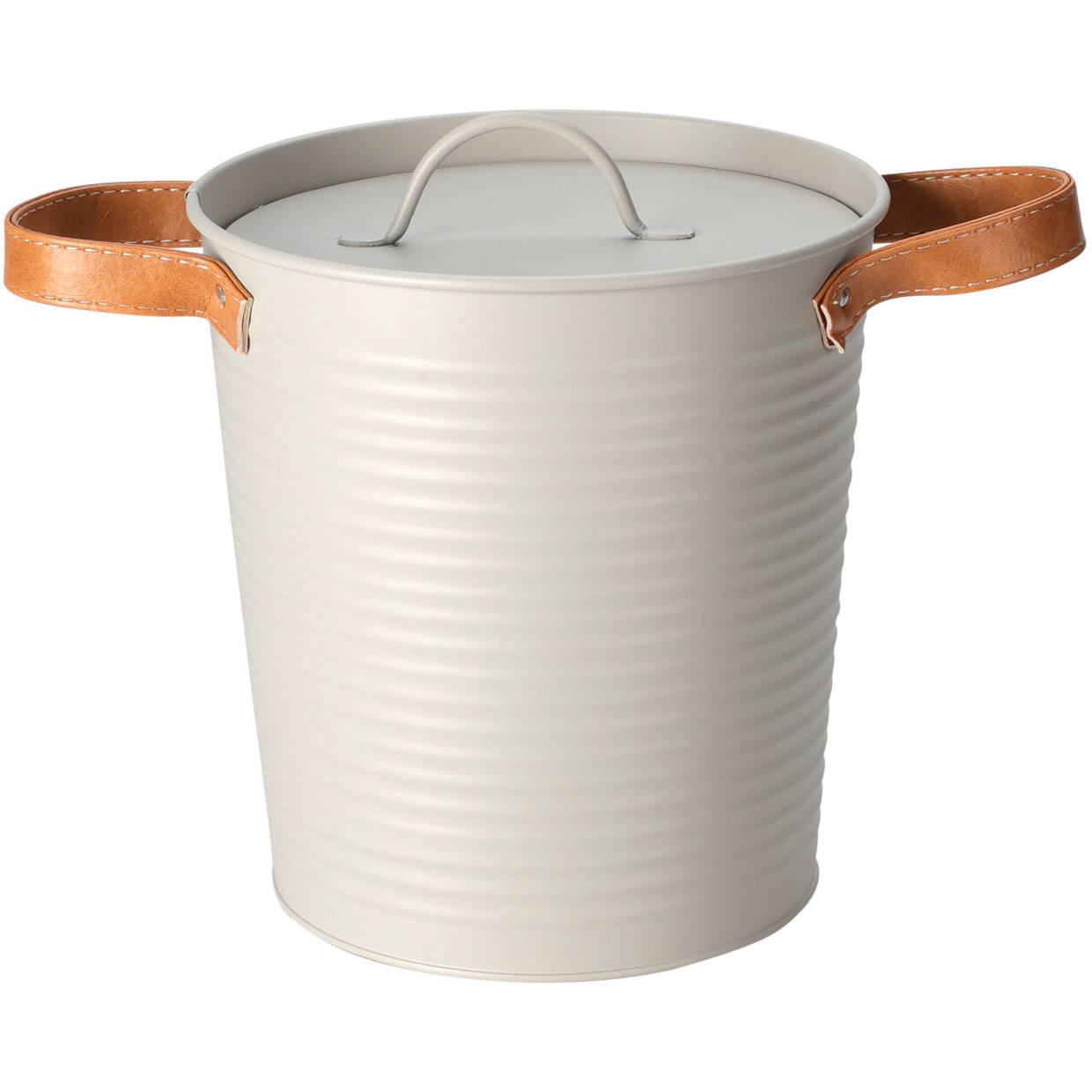 EISKÜBEL Dosenform Ø 19,5 - Weiß, Metall (19.5/20.5cm) - Home Styling Collection