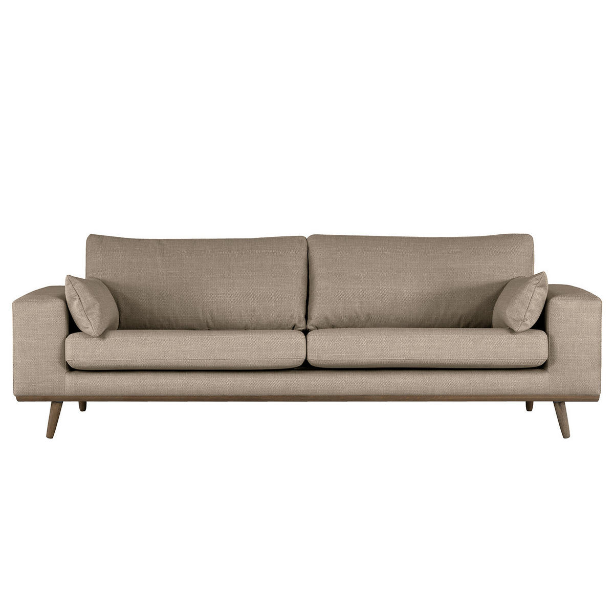 3-SITZER SOFA - Taupe, Textil (237/81/88cm) - home24