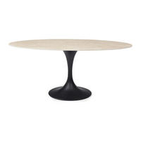 ESSTISCH - 8 Personen - Keramik - Schwarz, Beige - ELVA - Beige/Schwarz, Keramik (90/180/78cm) - Vente-Unique