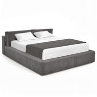 POLSTERBETT - Grau, Textil (140/200cm) - home24