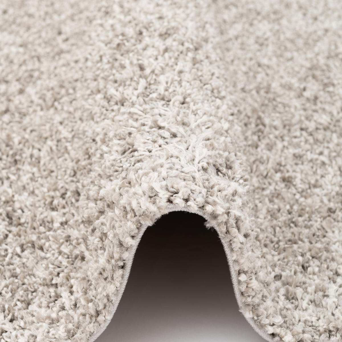 HOCHFLOR LANGFLOR SHAGGY TEPPICH COMFY MIX RUND - Silberfarben, Textil (120/120cm) - Pergamon