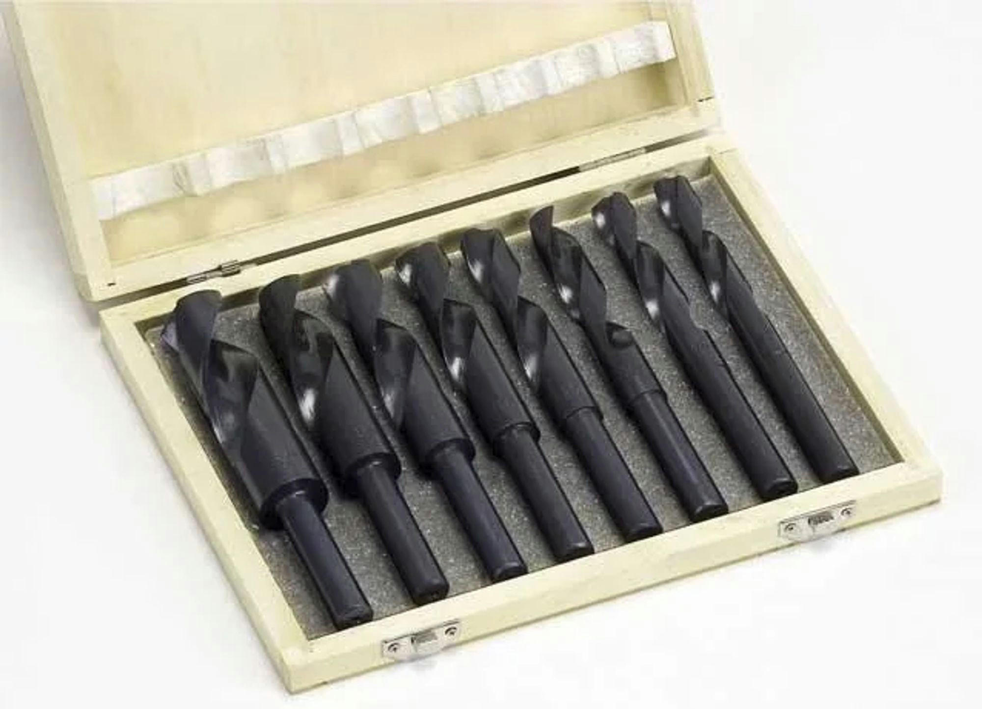 BOHRER-SATZ 8-teilig, HSS-Stahl, für Metall, Holz, Kunststoff - Schwarz, Metall (23.5/19.5/4.8cm) - Westfalia