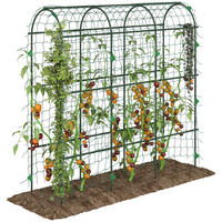 RANKSÄULE DE-10156 mit Vogelschutznetz Grün - Grün, Metall (43/183/182cm) - ComfortXL