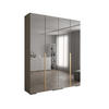 DREHTÜRENSCHRANK 236.7/200/47 4-türig - Kaschmir/Goldfarben, Holz/Metall (200/236.7/47cm) - Abiks Möbel