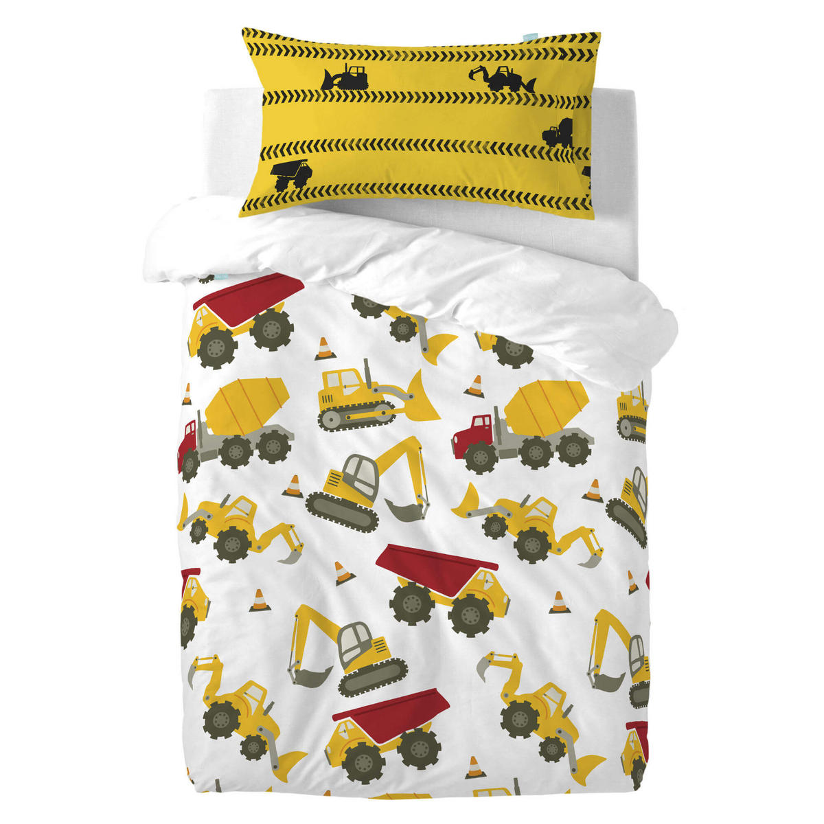 KISSENBEZUG machinery 50x75 cm mehrfarbig - Multicolor, Textil (50/75cm) - Happy Friday