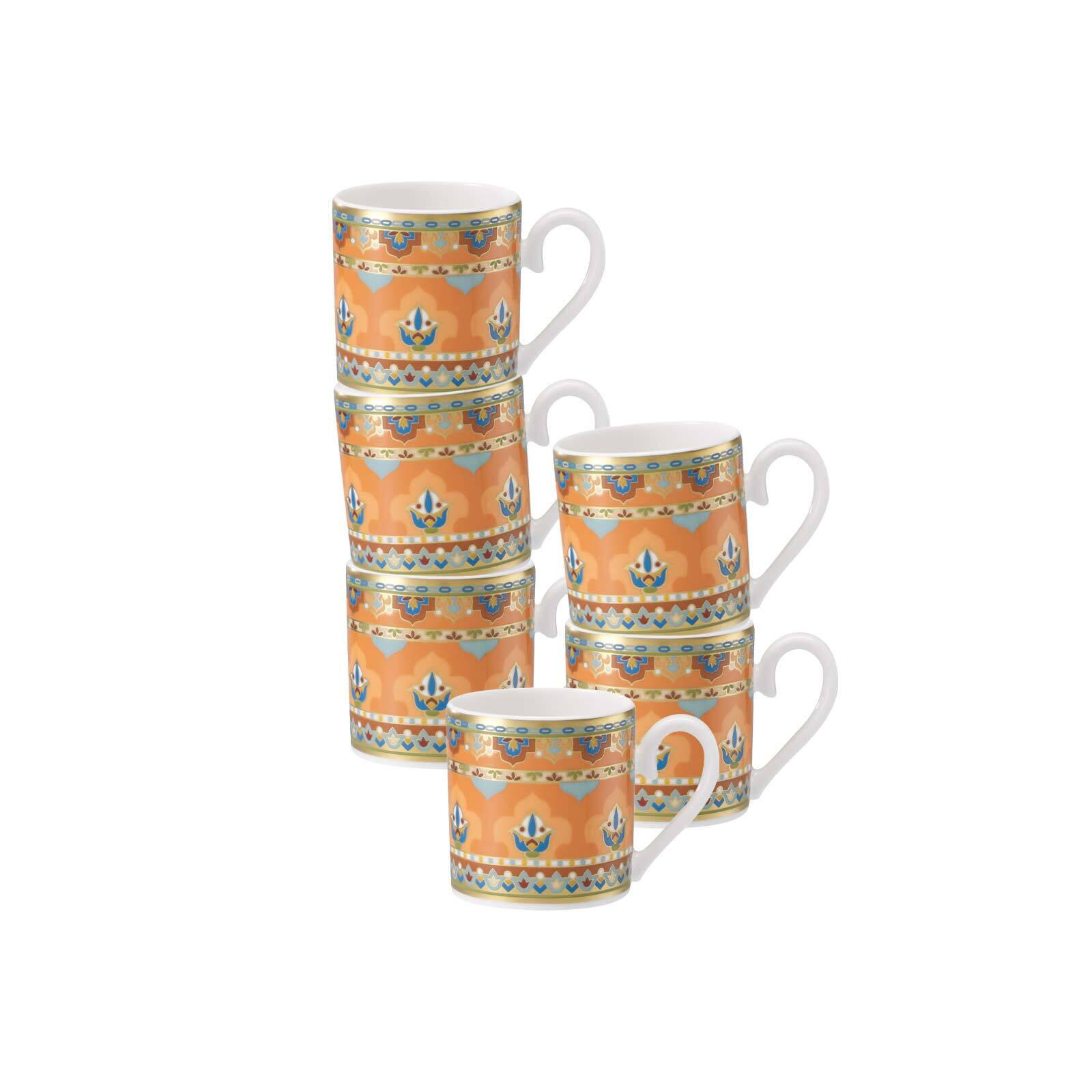 ESPRESSOTASSEN Samarkand Mandarin bunt 50 ml 6er Set - Multicolor, Keramik (0.05L) - Villeroy & Boch