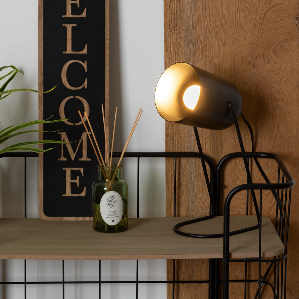 Thumbnail - Atmosphera Createur d´interieur Tischlampe, Schwarz, Metall, 12x30x18 cm, Lampen & Leuchten, Innenbeleuchtung, Tischlamp...