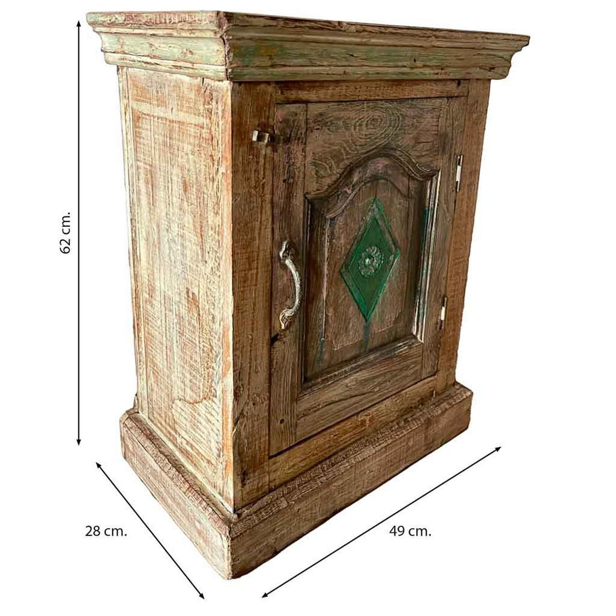 NACHTTISCH aus Holz, braun, 49x28x62cm - Braun, Holz (49/62/28cm) - Wanderlust