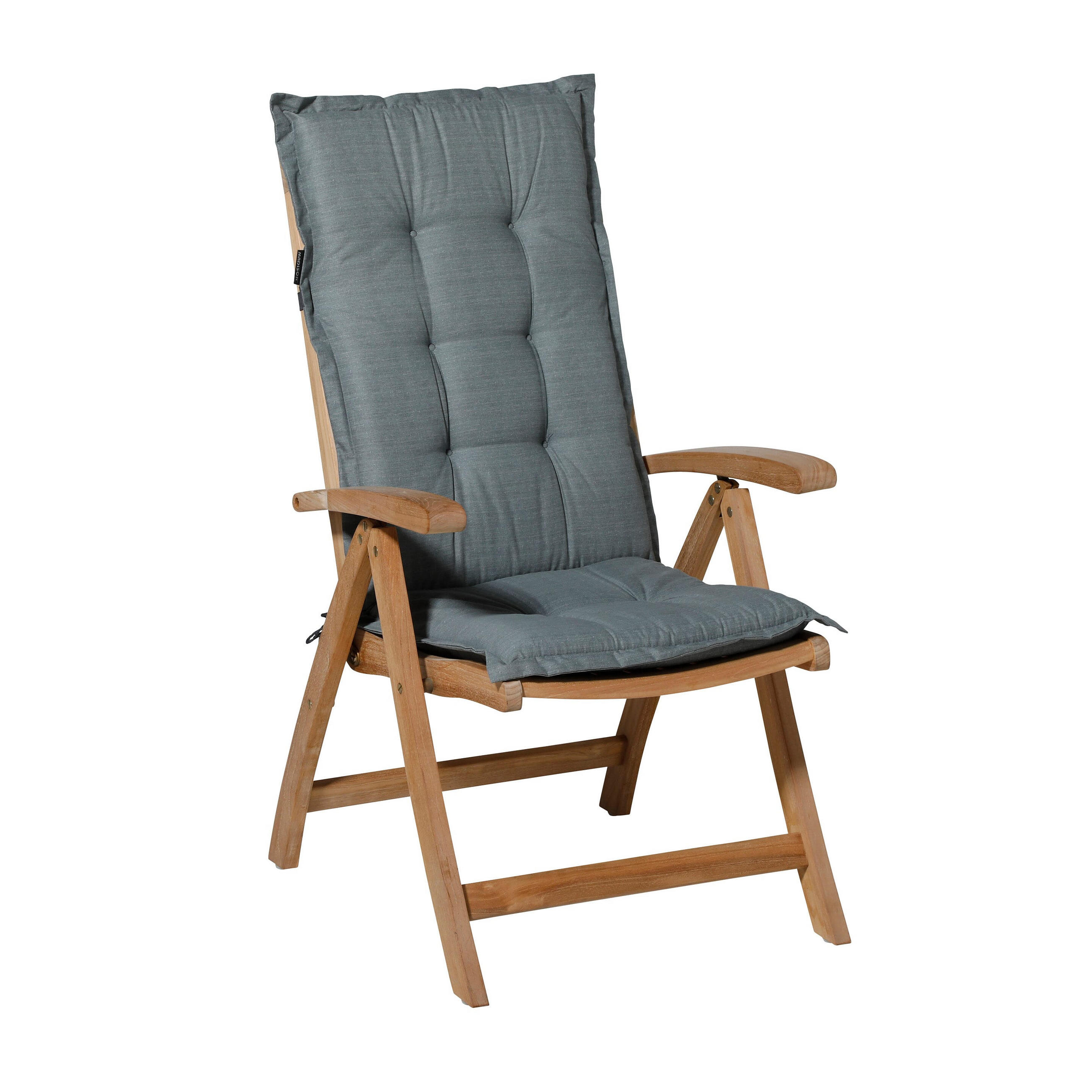 Thumbnail - Madison Gartenstuhlkissen, Grau, Textil, 50x6x105 cm, Oeko-Tex®, Outdoor-Kissen, Gartenstuhlauflagen