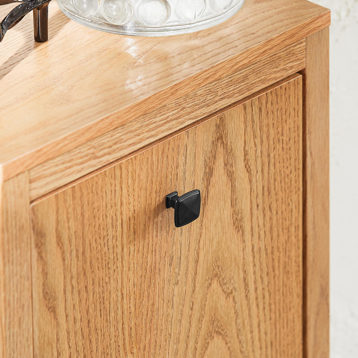 WÄSCHESCHRANK Weiß - Hellbraun, Holzwerkstoff (40/90/35cm) - SoBuy