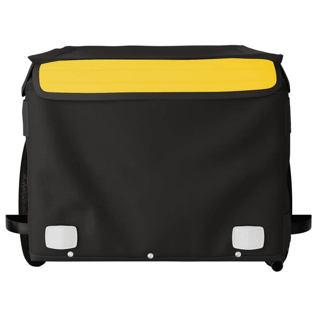 FAHRRADANHÄNGER Schwarz Und Gelb 30 Kg Eisen - Gelb, Metall (54/44/120cm) - vidaXL
