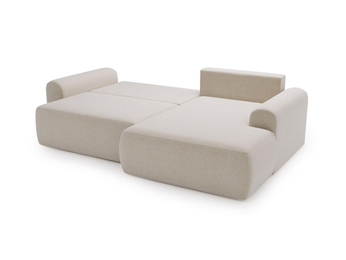 ECKSOFA Savana Creme Rechts - Creme, Holz/Textil (177/257cm) - Graingold