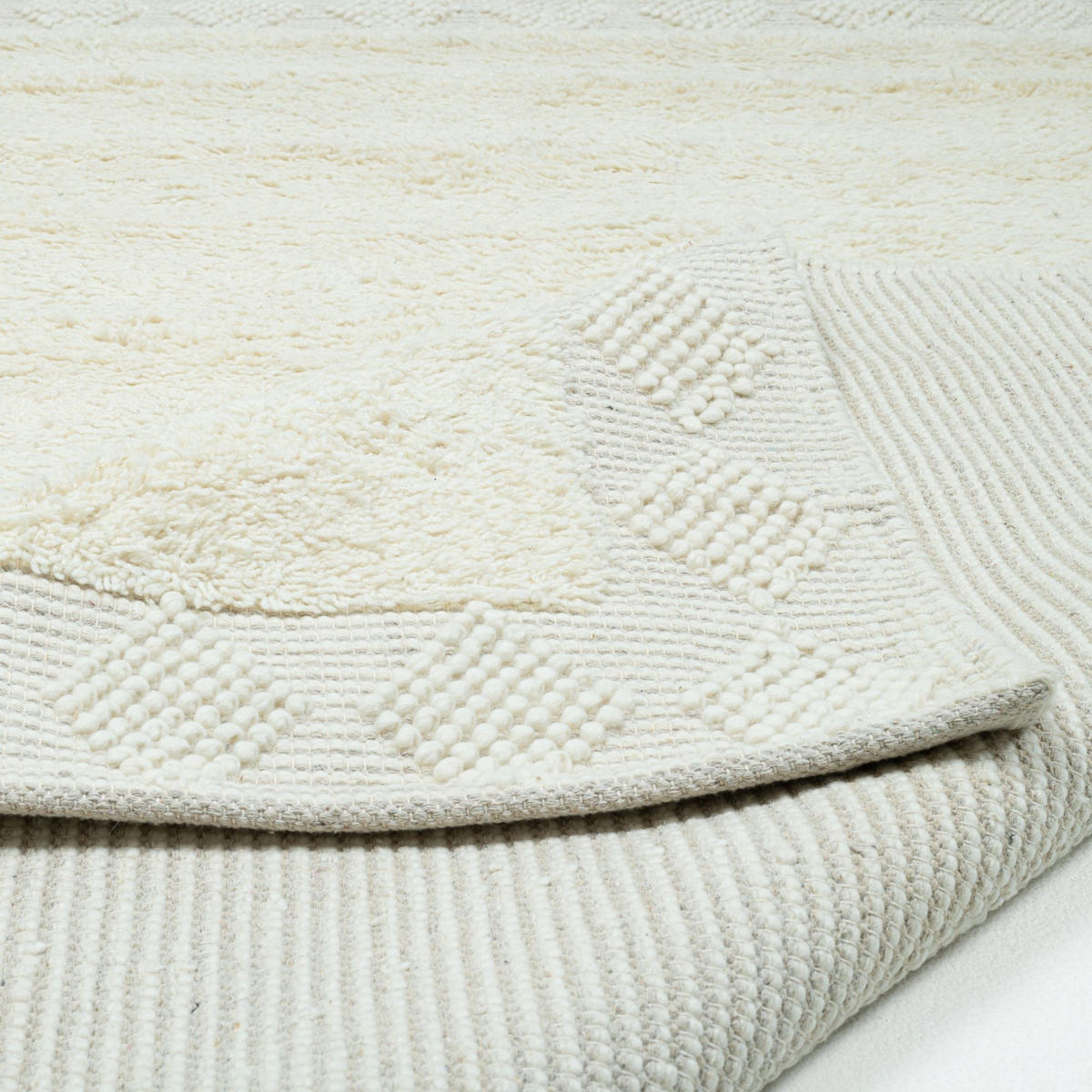 FLACHWEBETEPPICH Eleganter Handwebteppich 190x290 cm - Naturfarben, Textil (190/290cm) - Rug and Roll