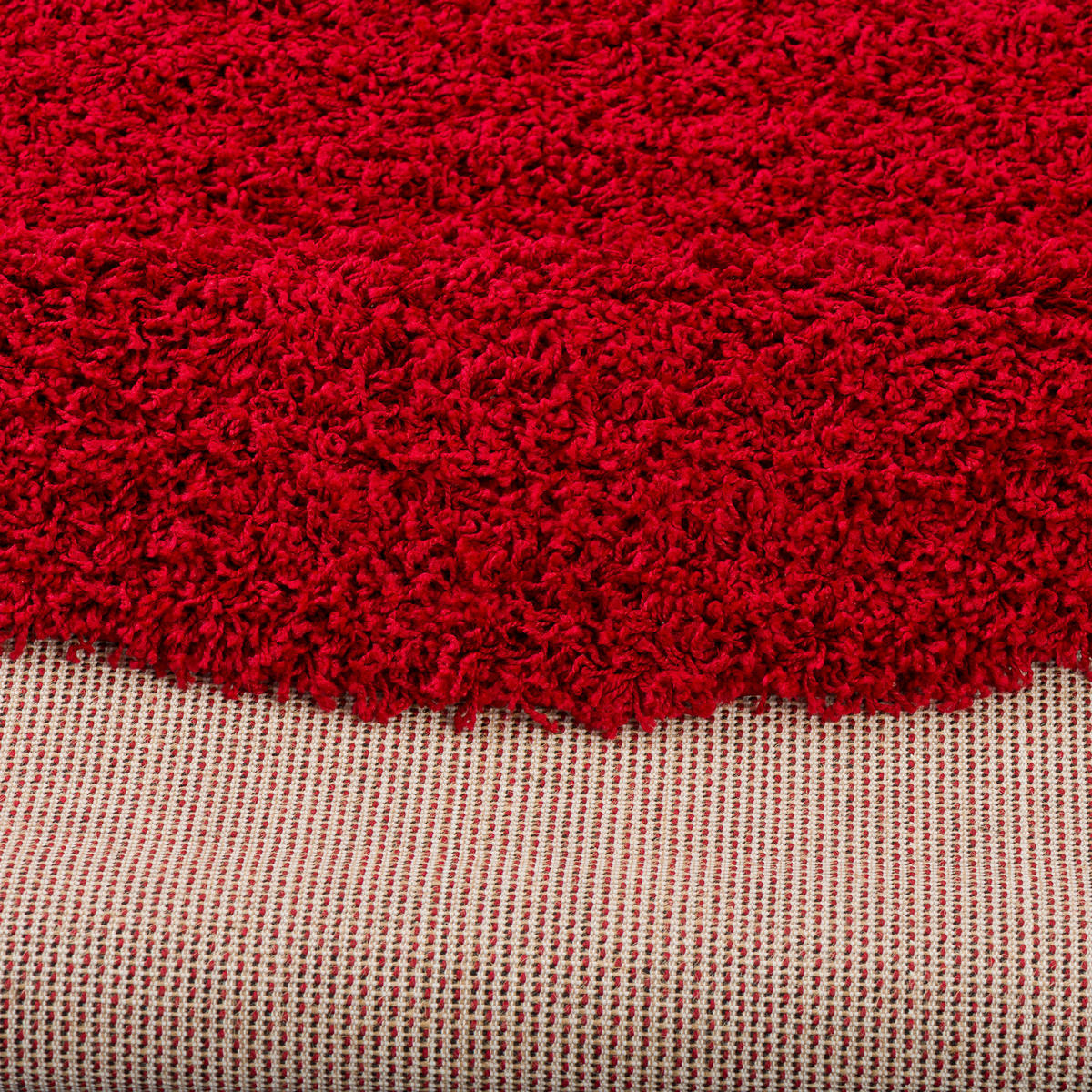 HOCHFLOR LANGFLOR TEPPICH ALOHA RUND - Rot, Textil (150/150cm) - Pergamon