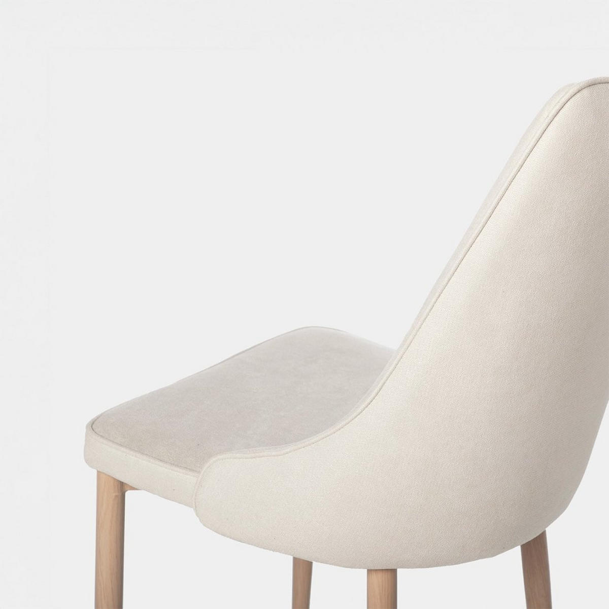 ESSZIMMERSTUHL Agnes Beige 45 cm x 95 cm 4er-Set - Beige, Textil (45/95/65cm) - Klast Home