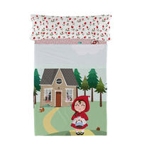 BETTWÄSCHE 2er-Set teiliges red riding hood 160x270 cm mehrfarbig - Multicolor, Textil (160/270cm) - Happy Friday