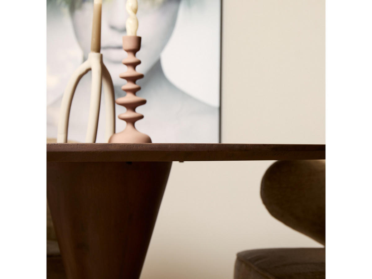 ESSTISCH Mali Walnuss | 130 cm | Rund Durchmesser 130 cm Braun - Braun, Holz (130/130/76cm) - Villa Möbel