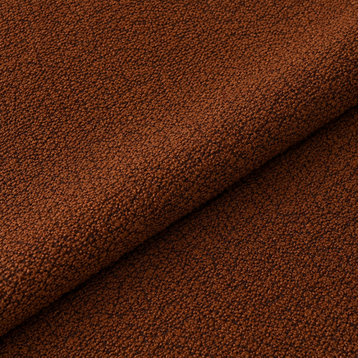BOUCLÉ-STOFF Terracotta 64cm - Dunkelorange/Terracotta, Textil (64/77/68cm) - Sia Home