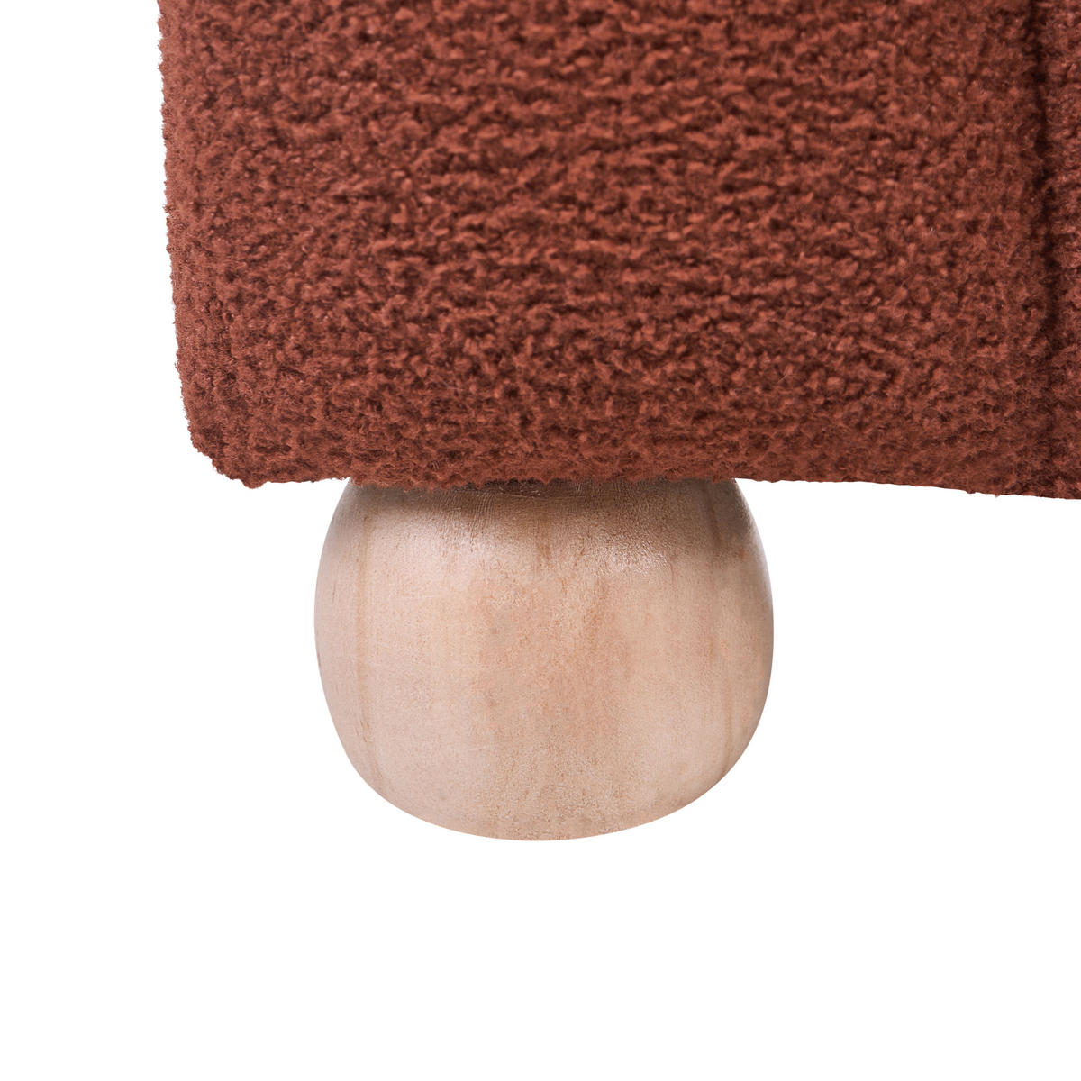 POLSTERBANK Bouclé Goldbraun Idyllwild - Goldfarben, Textil (111/45/39cm) - Beliani
