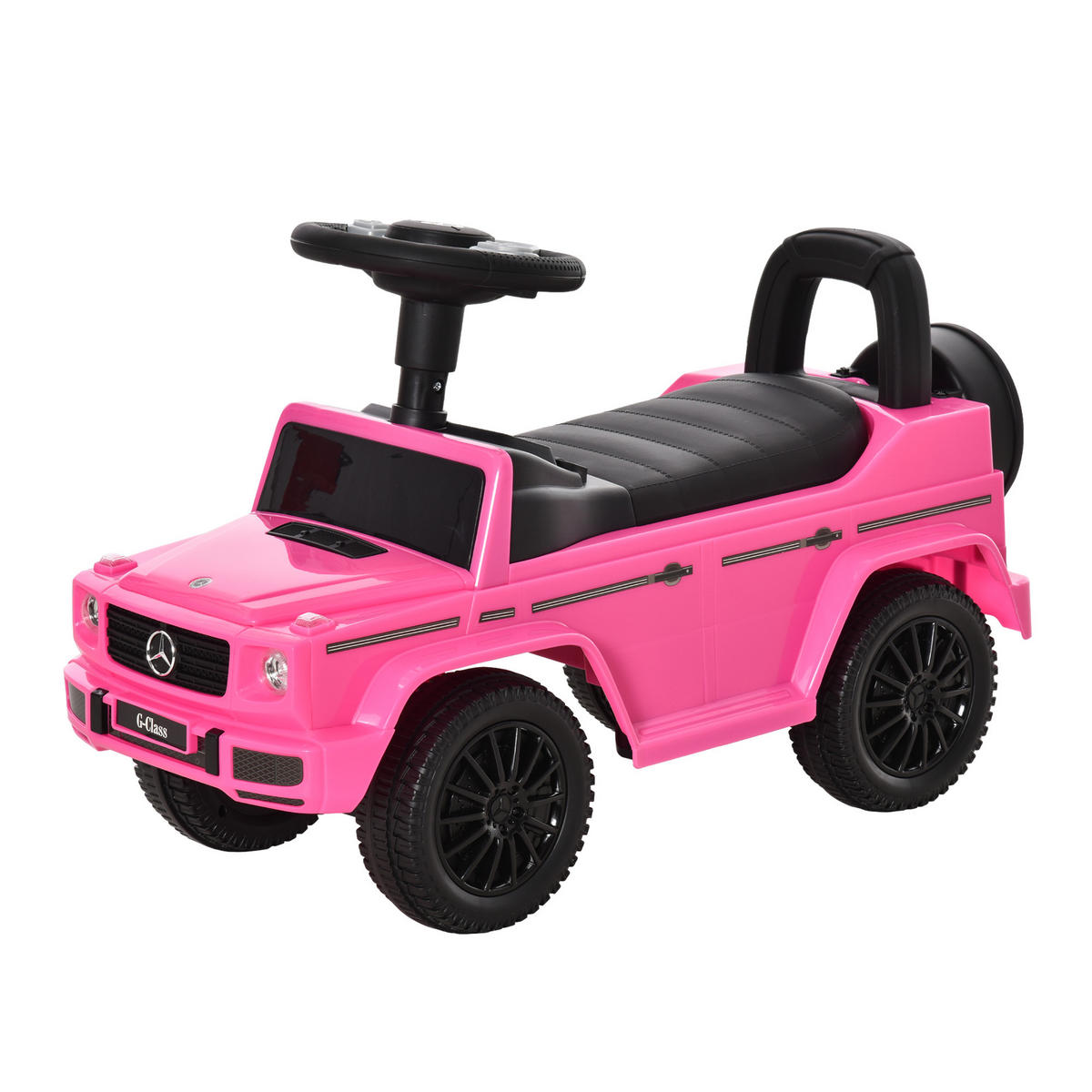 RUTSCHFAHRZEUG DE-16955 mit Hupe & Kofferraum Rosa - Pink, Kunststoff (62.5/28.5/45cm) - ComfortXL