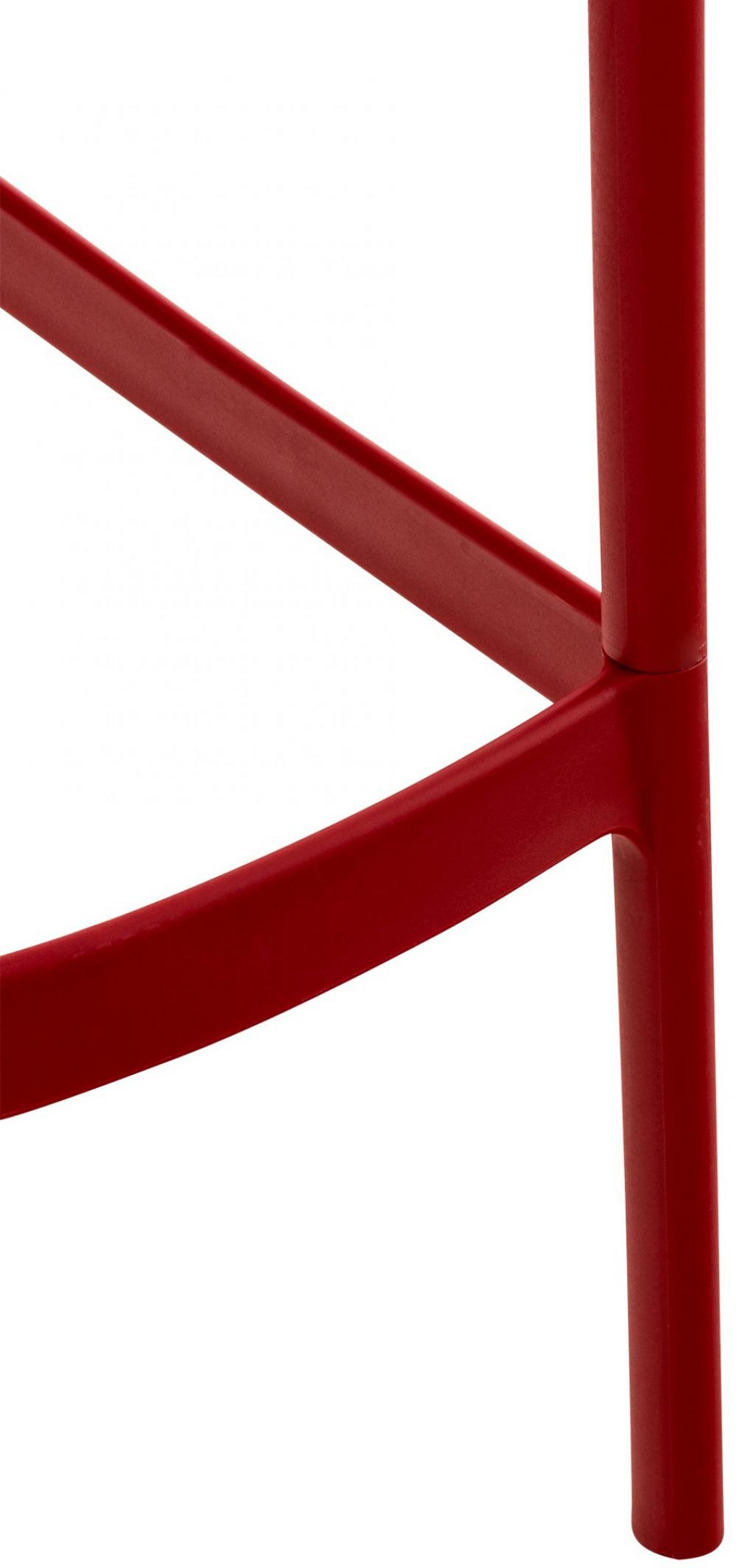 BARHOCKER Kunststoff rot - Rot, Kunststoff (45/105/53cm) - CLP
