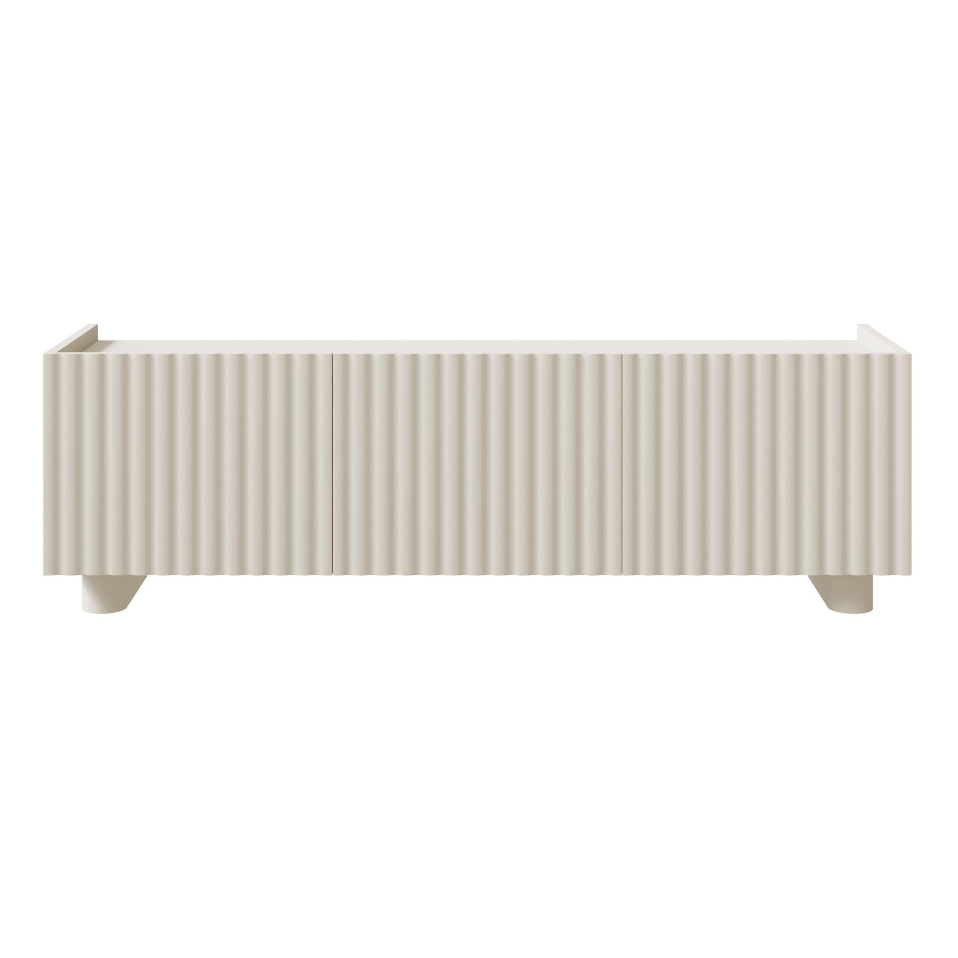 TV-LOWBOARD Fiorra Greige 144 cm - Kaschmir, Holzwerkstoff (144/49/38.3cm) - Selsey