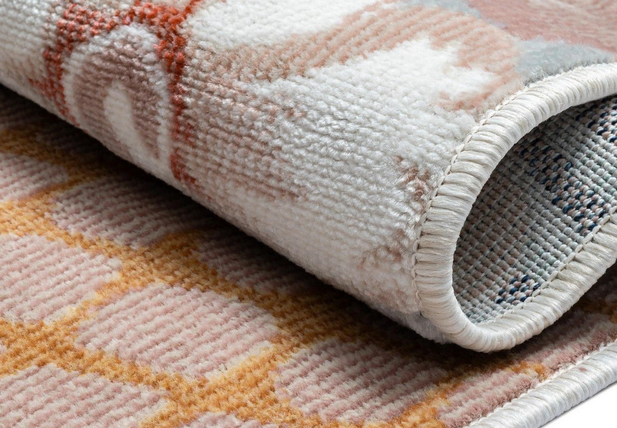 OUTDOORTEPPICH Heather Altrosa,Dunkelblau,Currygelb 80/150 cm - Altrosa, Textil (80/150cm) - My-Rug