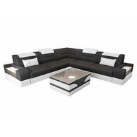 COUCH Trivento L-Form Grau Weiß Mikrofaserstoff - Grau, Kunststoff (274/274cm)
