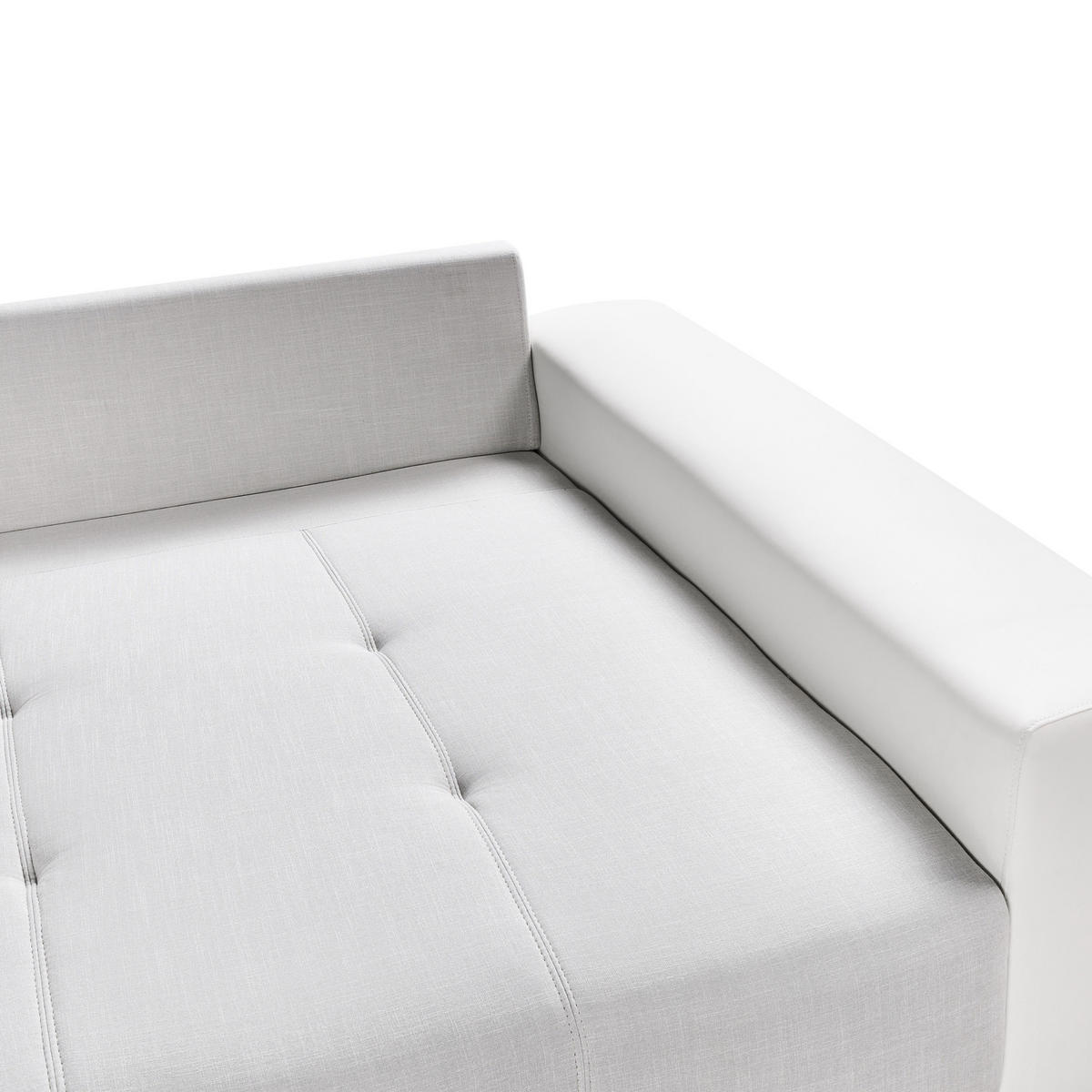 4-SITZER-SOFA Polsterbezug Hellgrau Torpo - Beige/Hellgrau, Textil (308/84/136cm) - Beliani