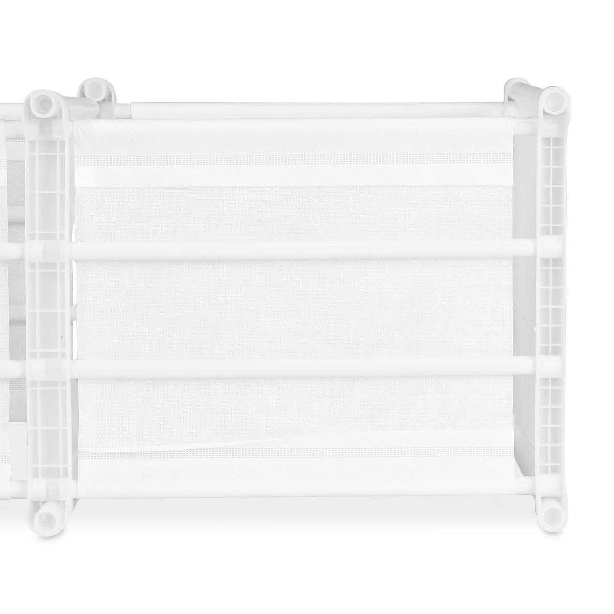 STUFENREGAL - Weiß, Textil (106/109/30cm) - Relaxdays