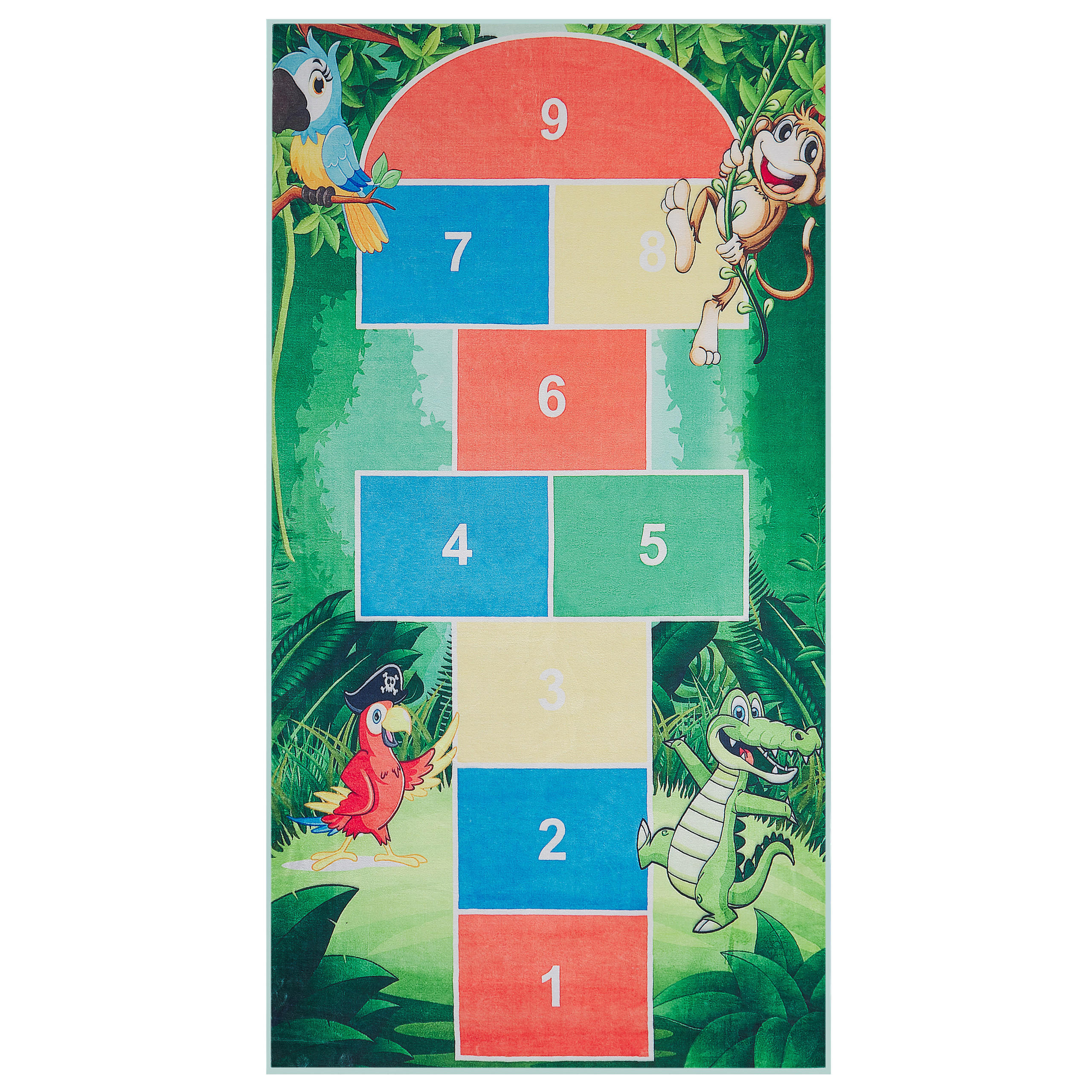 BARNMATTA Babadag 150/80 cm - Multicolor, Plast (80/150cm) - Beliani