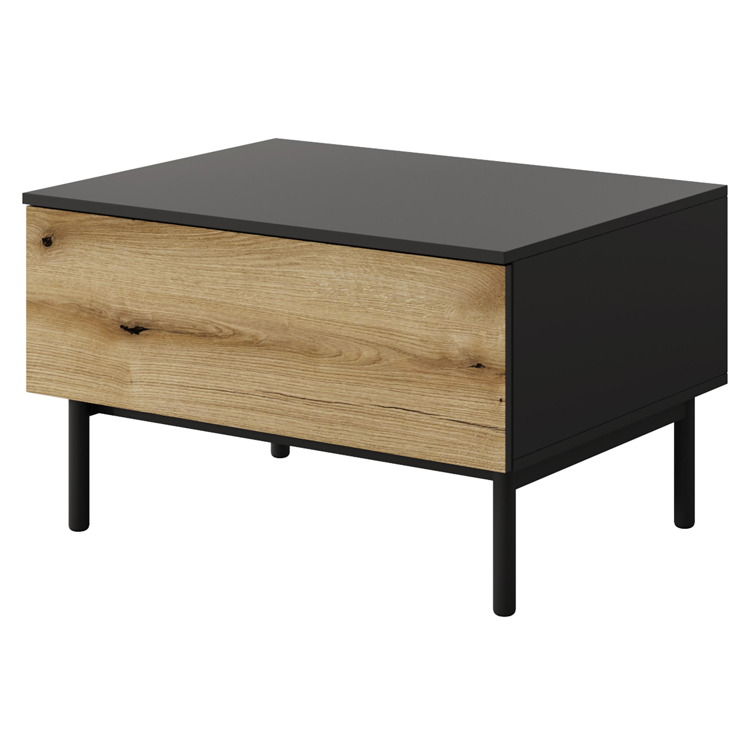 COUCHTISCH LAMBERTI 80,1/48,4/60,1 cm Schwarz - Schwarz, Holzwerkstoff (60.1/80.1/48.4cm) - MASSENO
