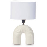 TISCHLAMPE Bridge H. 41 cm - Weiß, Keramik (15.5/26.5/41cm) - Giftdecor
