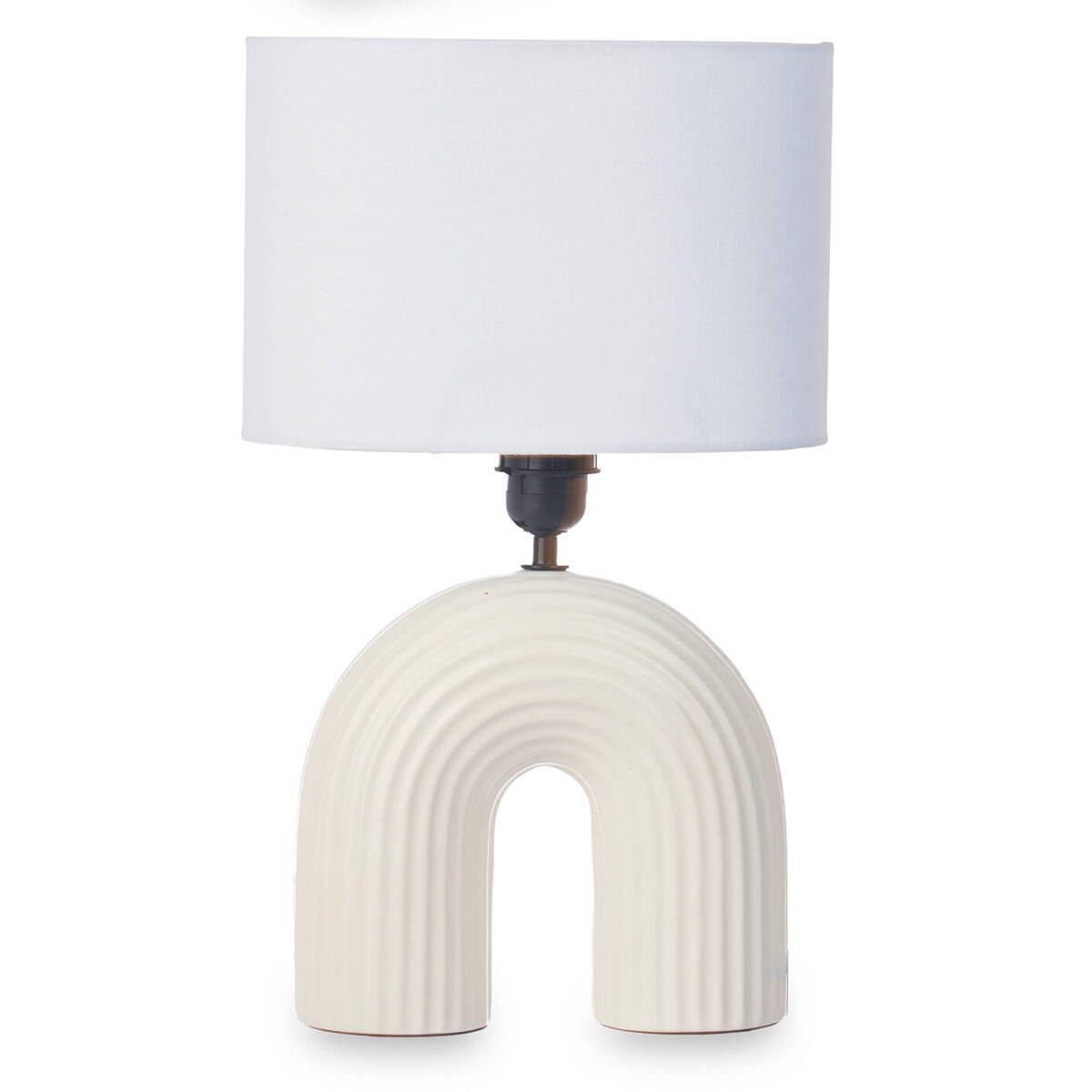TISCHLAMPE Bridge H. 41 cm - Weiß, Keramik (15.5/26.5/41cm) - Giftdecor