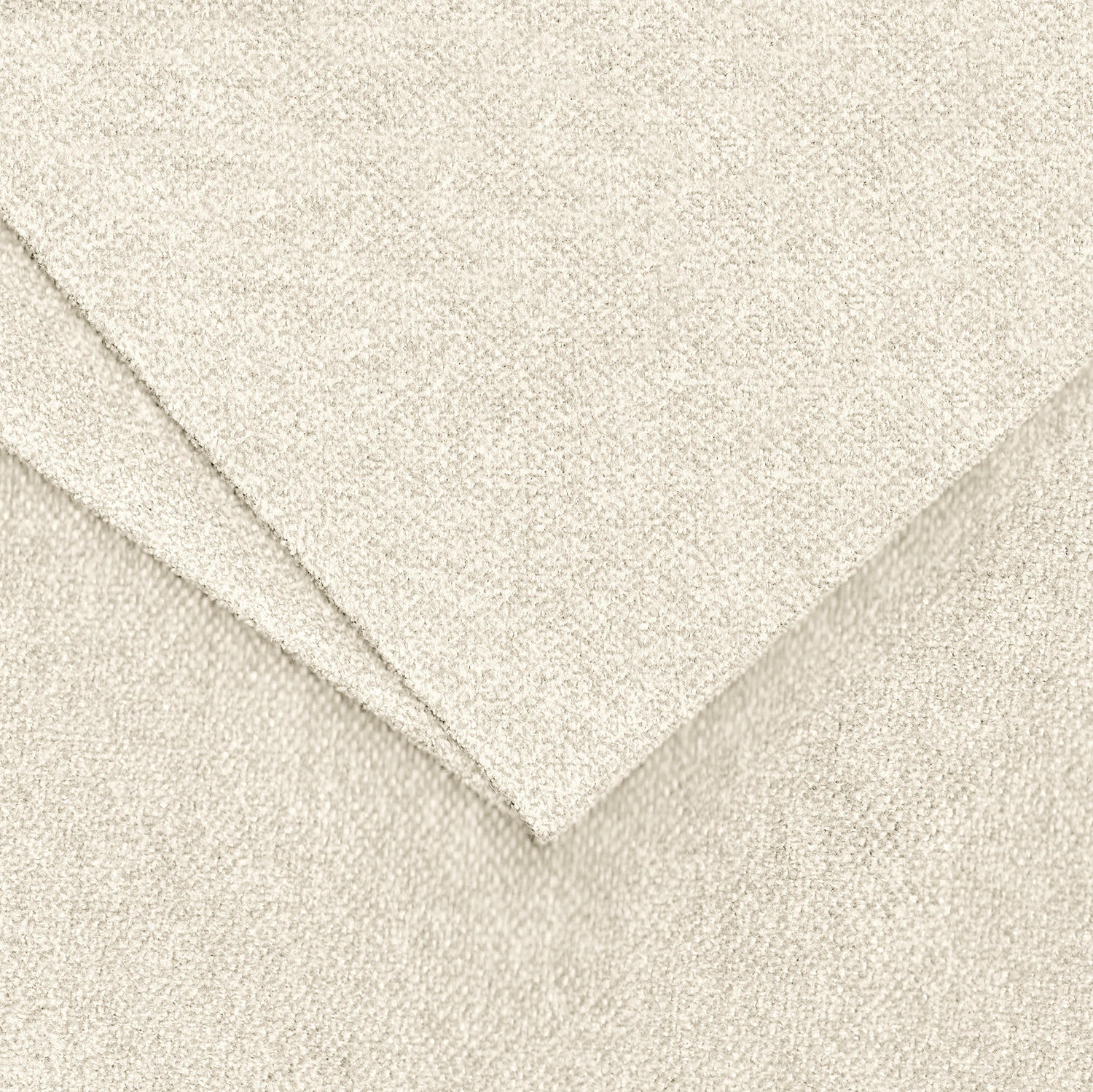 WECKSELBEZUG für Polsterhocker - Webstoff - Creme, Textil (60/40cm) - home24