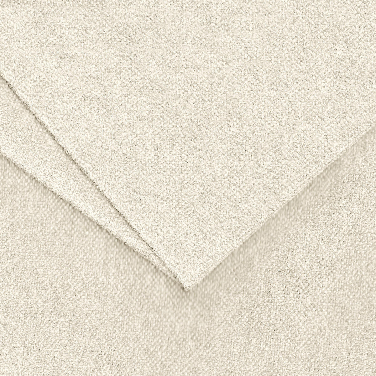 WECKSELBEZUG für Polsterhocker - Webstoff - Creme, Textil (60/40cm) - home24