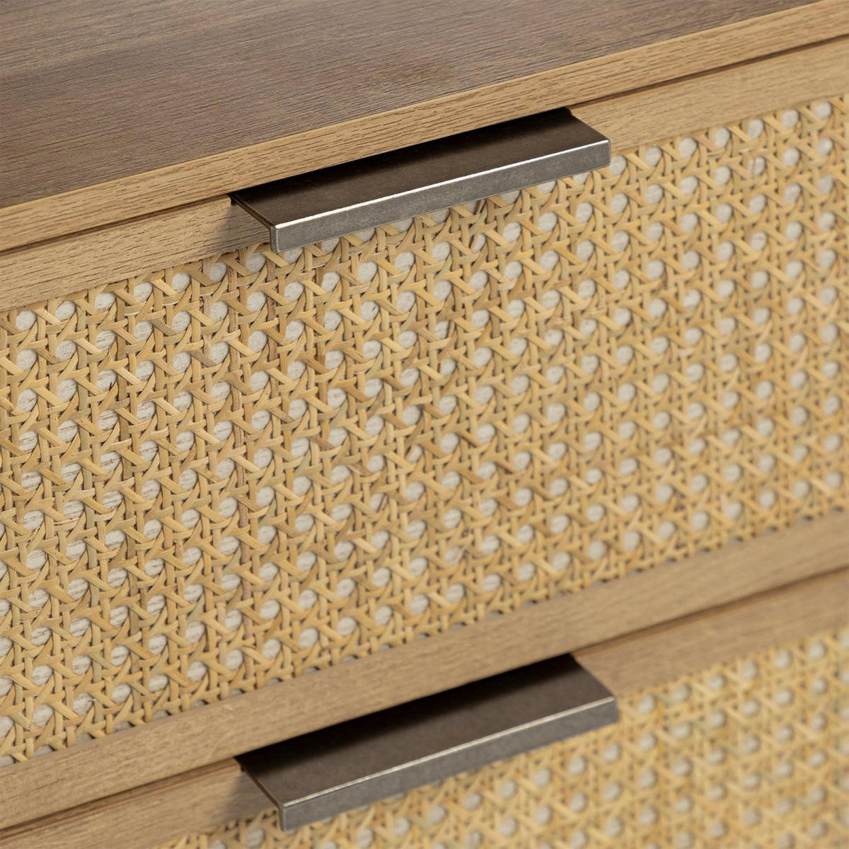 SCHUBLADENKOMMODE DOPPELTE Bent Natürlich 120 cm x 76 cm - Naturfarben, Holzwerkstoff (120/76/40cm)