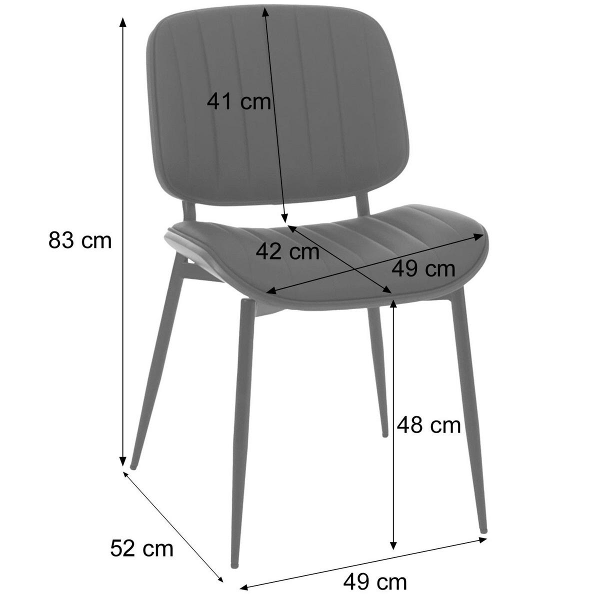 JEDÁLENSKÁ stolička Béžová, Biela - biela/béžová, textil (49/83/52cm) - MCW