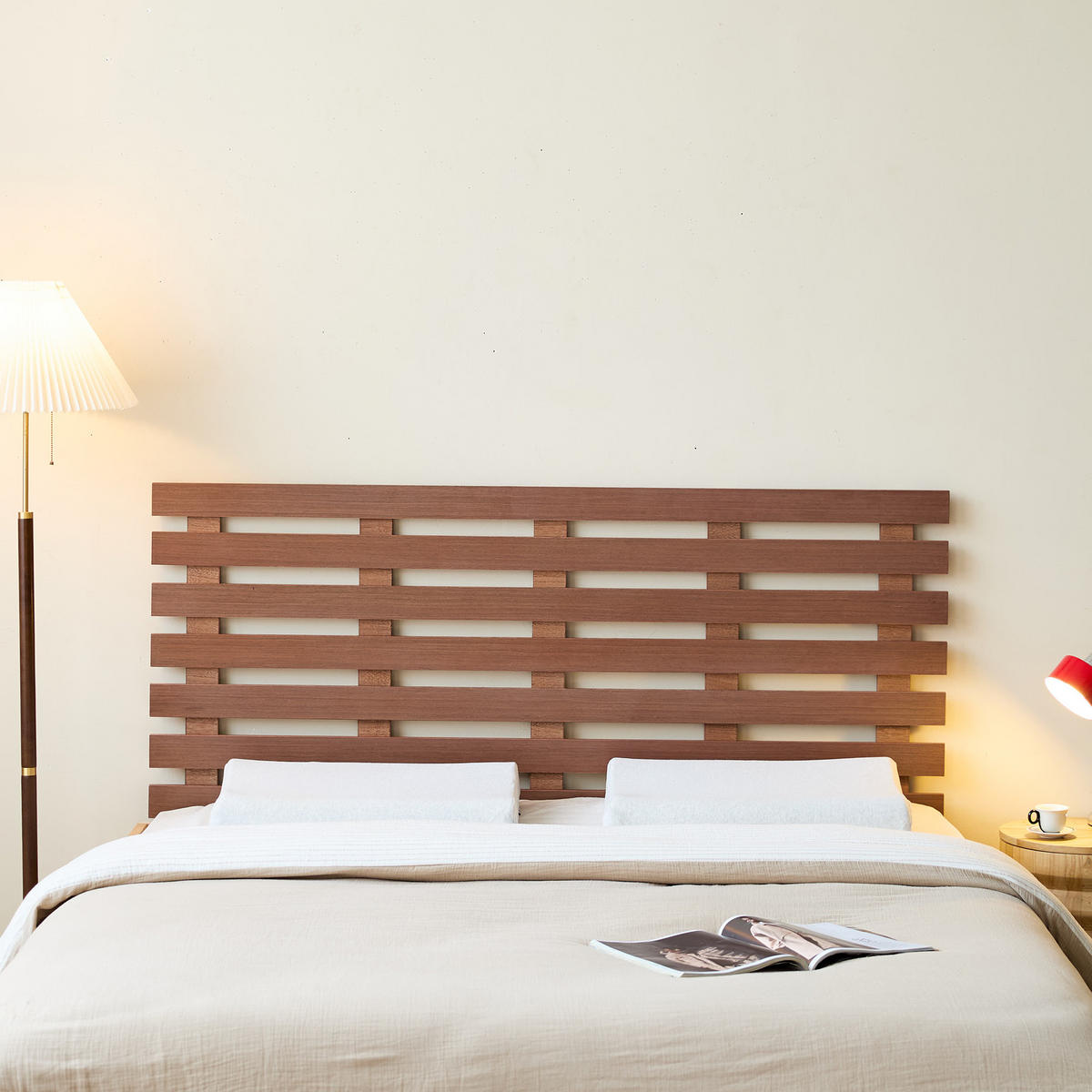 BETTKOPFTEIL Rechteckig Braun 160 cm - Braun, Holz (160/108.5/3.5cm) - Nordlys