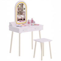 SCHMINKTISCH mit Schubladen Rosa 36.0/60.0/100.0 cm - Pink, Kunststoff (60/100/36cm)