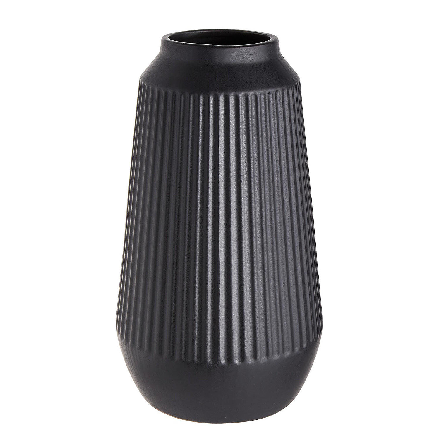 VASE Finja - Schwarz, Keramik (32cm) - BUTLERS