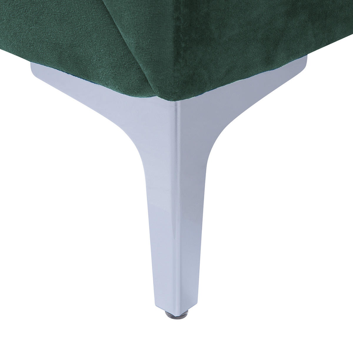 3-SITZER-SOFA Samtstoff Grün Fenes - Grün, Textil (188/90/75cm) - Beliani