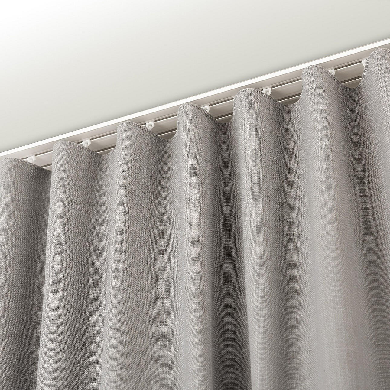 FERTIGVORHANG 140x280cm hellgrau - Grau, Textil (140/280cm) - Dekoria