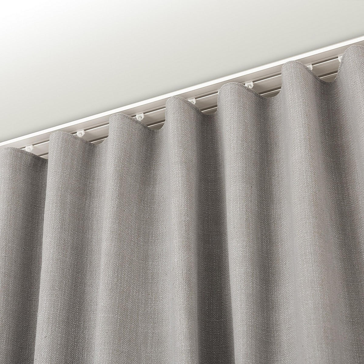 FERTIGVORHANG 140x280cm hellgrau - Grau, Textil (140/280cm) - Dekoria
