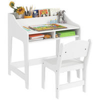 SCHREIBTISCH-SET DE-17552 offene Fächer und Regale Weiß - Weiß, Holzwerkstoff (60/68/48cm) - ComfortXL