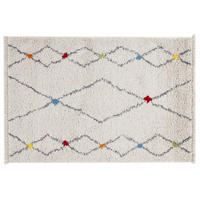 TEPPICH mit Rautenmuster 200 x 300 cm LIO - Beige, Kunststoff (60/120cm) - Miliboo