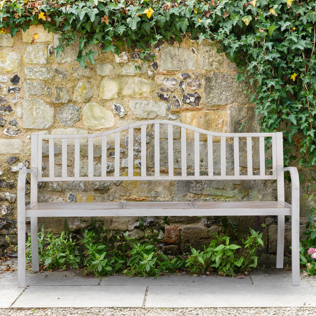GARTENBANK - Multicolor, Metall (150/89/58.5cm) - Relaxdays