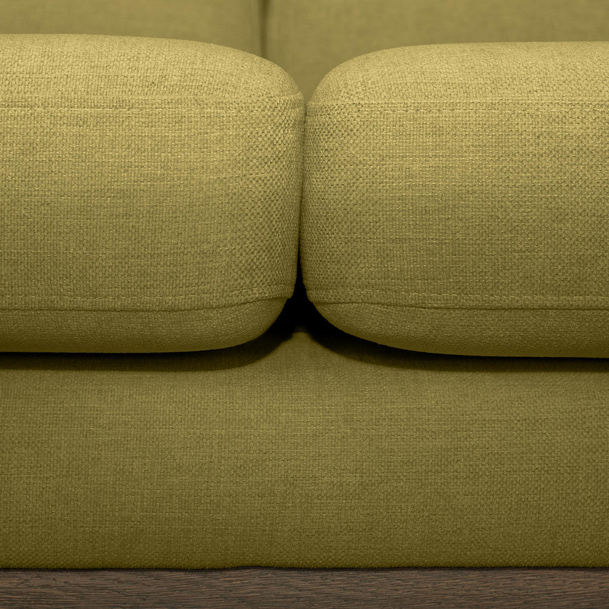 WOHNLANDSCHAFT mit Longchair - Eichefarben/Olivgrün, Eichenholz/Textil (371/81/219cm) - home24